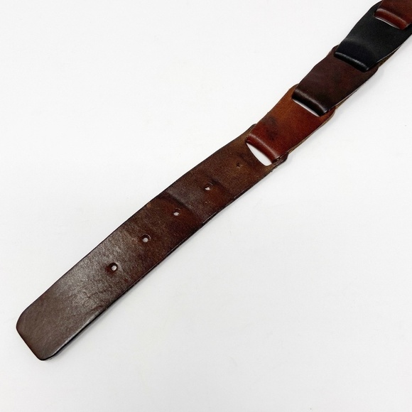 GUESS | Browns & Black Leather Belt - Picture 5 of 15